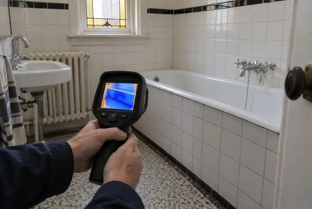 Lekdetectie Lunteren – onderzoek in een badkamer van een oudere woning
